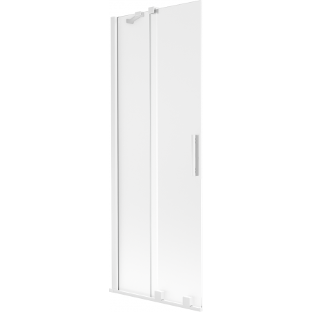 Mexen Velar dviejų dalių slankiąsias vonios duris 70 x 150 cm, matinės, baltos - 896-070-000-31-20