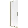 Mexen Velar dviejų dalių slankusis vonios sienelė 70 x 150 cm, matinis, šlifuotas auksinis - 896-070-000-31-55