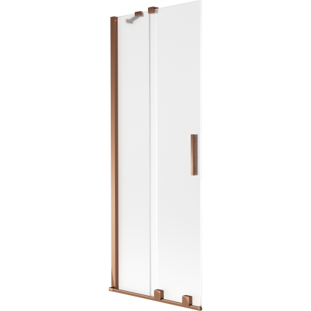 Mexen Velar vonios ekranas, dviejų dalių, stumdomas, 70 x 150 cm, matinė, rožinis auksas - 896-070-000-31-60