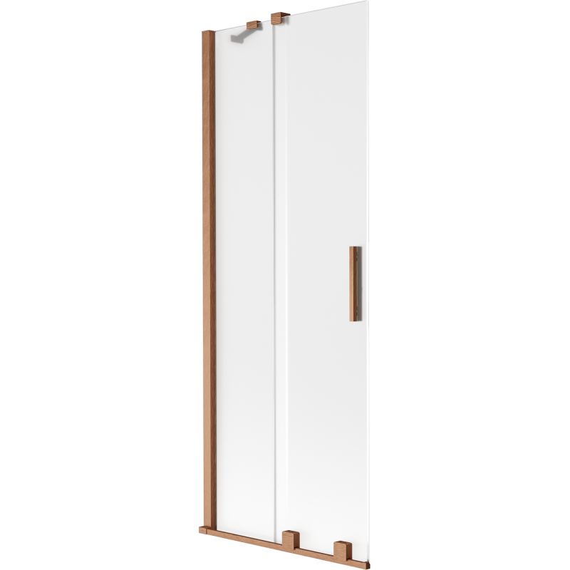 Mexen Velar dušo sienelė, 2-dalių stumdomas, 70 x 150 cm, matinė, šlifuotas varis - 896-070-000-31-65