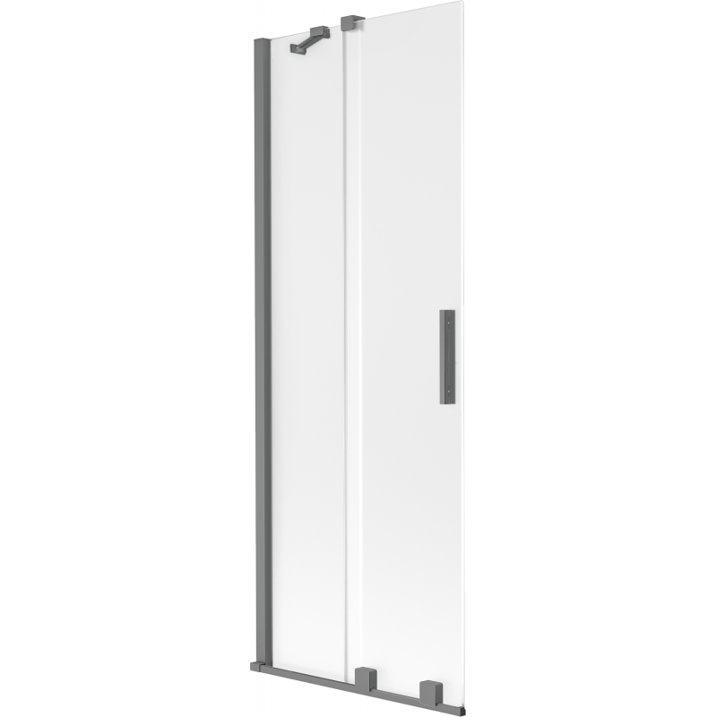 Mexen Velar vonios širmos dvidurės stumdomos 70 x 150 cm, matinės, gun metal - 896-070-000-31-95