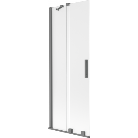 Mexen Velar vonios širmos dvidurės stumdomos 70 x 150 cm, matinės, gun metal - 896-070-000-31-95