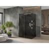 Mexen Omega slankiojanti dušo kabina 140 x 100 cm, grafitas, chromas - 825-140-100-01-40