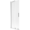 Mexen Velar dvigubas stumdomas vonios ekranas 75 x 150 cm, matinis, chromas - 896-075-000-31-01