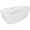 Mexen Giada laisvai pastatoma vonia 170 x 90 cm, balta blizgi, perpylimas chromas - 52741709000-01