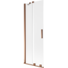 Mexen Velar vonios ekranas 2-durų stumdomas 75 x 150 cm, matinė, rožinis auksas - 896-075-000-31-60