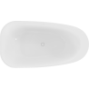 Mexen Giada laisvai stovinti vonia 170 x 90 cm, balta blizgi, balta išlaja - 52741709000-20
