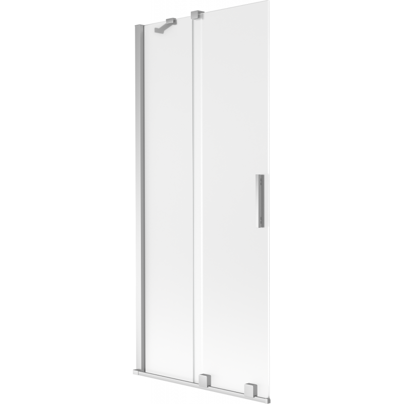 Mexen Velar vonios pertvara 2 durų stumdomos 80 x 150 cm, matinė, chromas - 896-080-000-31-01
