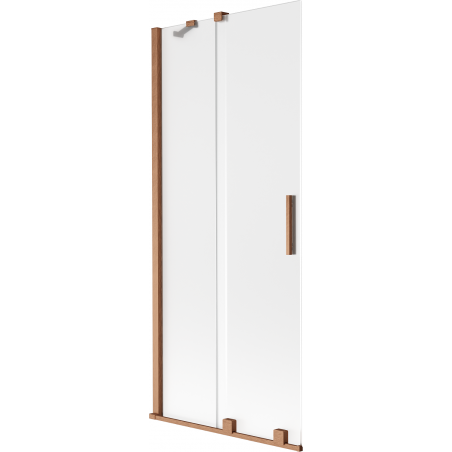 Mexen Velar vonios durys dvigubas slankusis 80 x 150 cm, šerkšnas, šlifuotas varis - 896-080-000-31-65