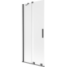 Mexen Velar dviejų dalių stumdomos vonios ekranas 80 x 150 cm, matinė, šlifuotas ginkluotas pilkas - 896-080-000-31-66