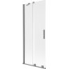 Mexen Velar dviejų dalių stumdomos vonios durys 80 x 150 cm, matinės, tamsi metalo spalva - 896-080-000-31-95