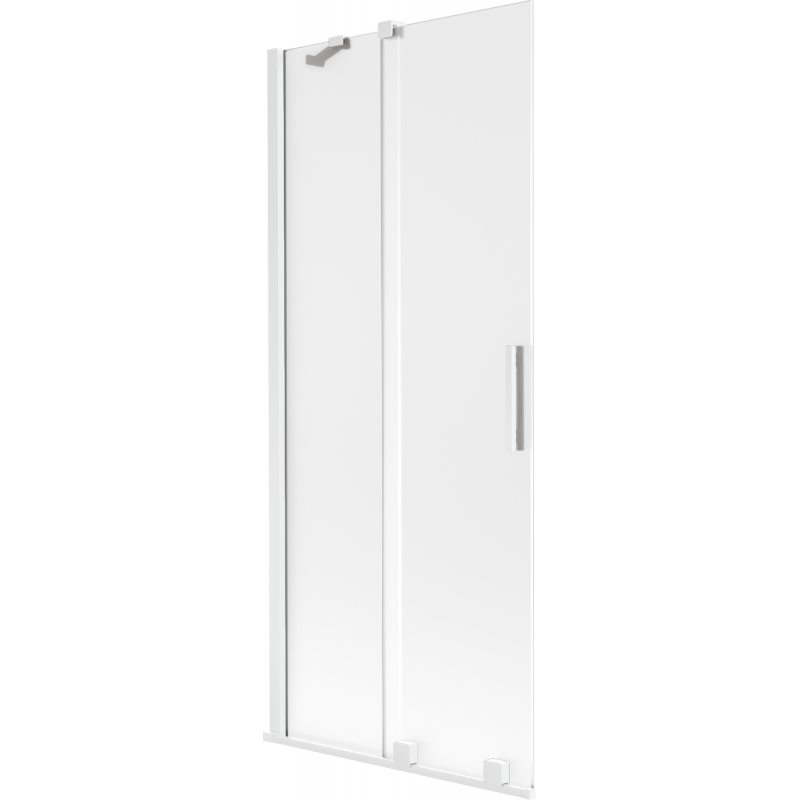 Mexen Velar vonios pertvara 2-jų durų stumdomas 85 x 150 cm, matinė, balta - 896-085-000-31-20