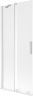 Mexen Velar dviguba stumdomoji vonios duris 85 x 150 cm, matinis, baltas - 896-085-000-31-20