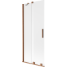 Mexen Velar dviejų durų stumdomas dušo pertvara 85 x 150 cm, matinė, šlifuotas varis - 896-085-000-31-65