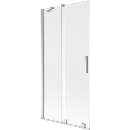 Mexen Velar dviejų dalių slankiojamasis vonios pertvaros 90 x 150 cm, matinės, chromuotas - 896-090-000-31-01