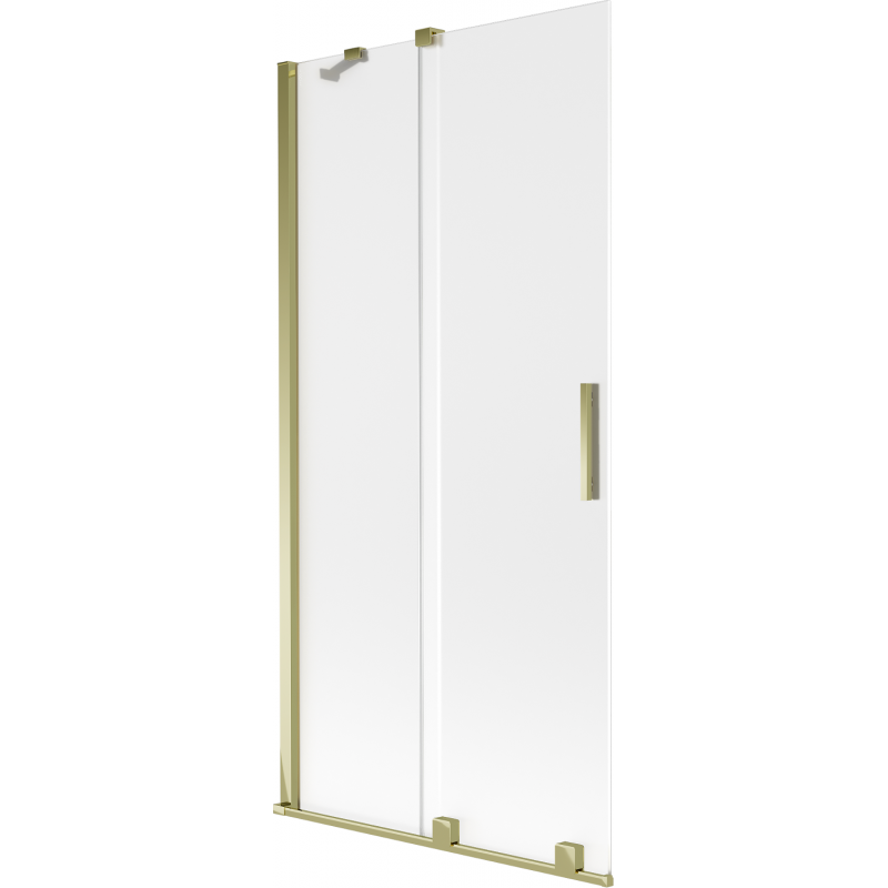 Mexen Velar dviejų durų stumdomas dušo ekranas 90 x 150 cm, matinis, auksinis - 896-090-000-31-50
