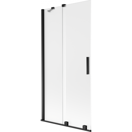 Mexen Velar vonios pertvara, dviejų dalių, slankiojanti, 90 x 150 cm, matinė, juoda - 896-090-000-31-70