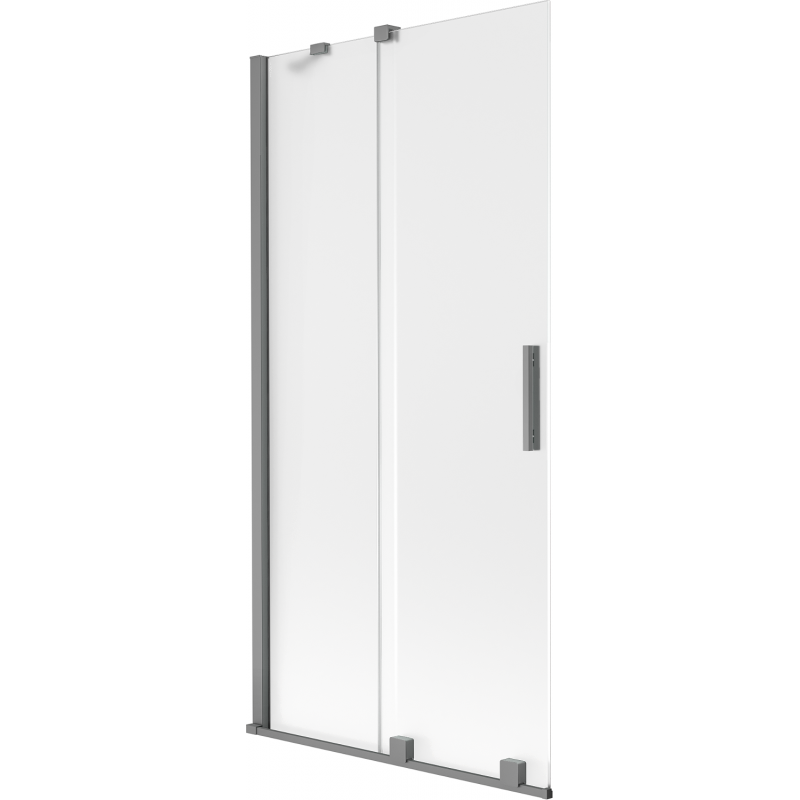 Mexen Velar dvivėrės vonios durys, stumdomos 90 x 150 cm, matinė, ginkluotasis metalas - 896-090-000-31-95