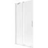 Mexen Velar dviejų dalių stumdomas vonios sienelė 95 x 150 cm, matinė, balta - 896-095-000-31-20