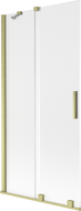 Mexen Velar vonios sienelė 2-durų stumdomos 95 x 150 cm, šalnas, auksinis šveistas - 896-095-000-31-55