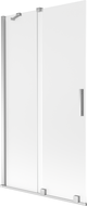 Mexen Velar vonios pertvaras 2-duris stumdomas 100 x 150 cm, matinė, chromas - 896-100-000-31-01