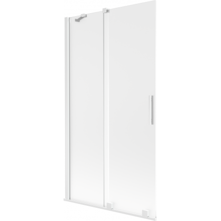 Mexen Velar 2 dalių slankiojantis vonios sienelė 100 x 150 cm, matinė, balta - 896-100-000-31-20