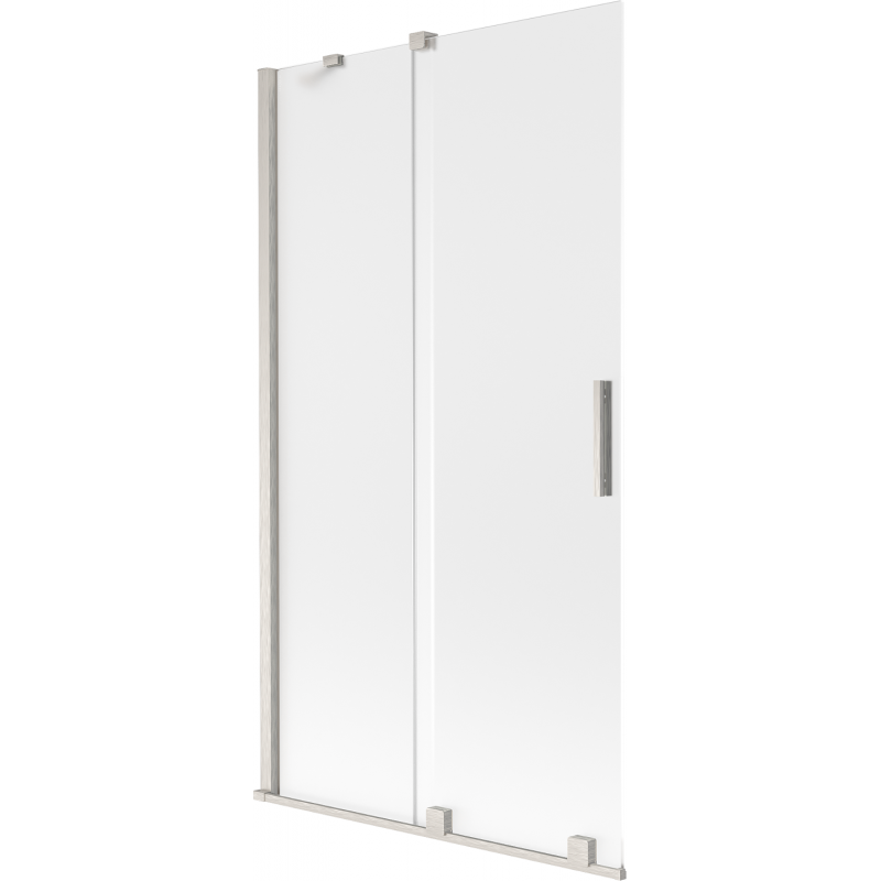 Mexen Velar dviejų dalių stumdomas dušo sienelė 100 x 150 cm, matinė, šlifuotas nikelis - 896-100-000-31-97