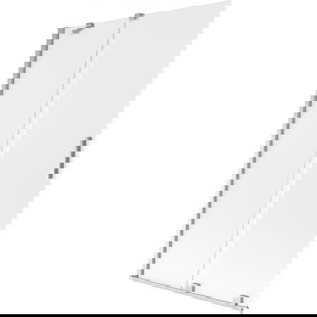 Mexen Velar dviejų dalių stumdomas vonios ekranas 110 x 150 cm, matinė danga, chromas - 896-110-000-31-01