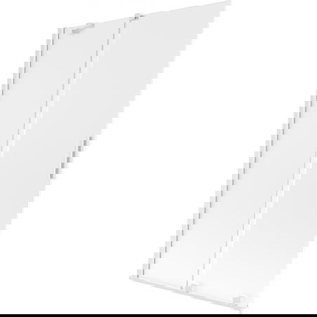 Mexen Velar dviejų dalių stumdomas vonios kambario ekranas 110 x 150 cm, matinis, baltas - 896-110-000-31-20