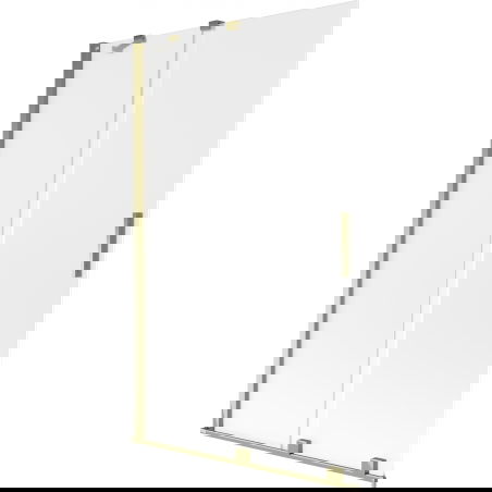 Mexen Velar dviejų dalių stumdomas vonios ekranas 110 x 150 cm, matinė aukso spalva - 896-110-000-31-50