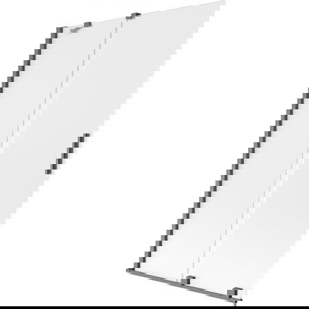 Mexen Velar dviejų dalių slankiojantis vonios ekranas 110 x 150 cm, matinė, šepetėlis ginklas pilkas - 896-110-000-31-66