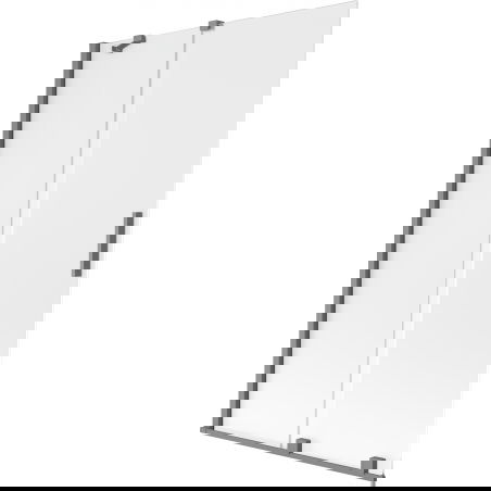 Mexen Velar vonios širmos 2 dalių slankiojanti 110 x 150 cm, matinė, gun metal - 896-110-000-31-95