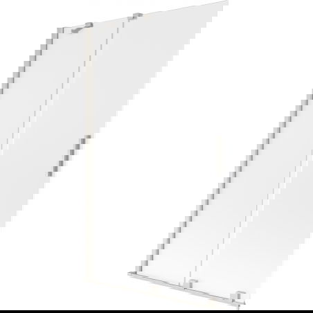 Mexen Velar vonios sienelė, dviejų dalių, stumdomos 110 x 150 cm, matinė, šlifuotas nikelis - 896-110-000-31-97