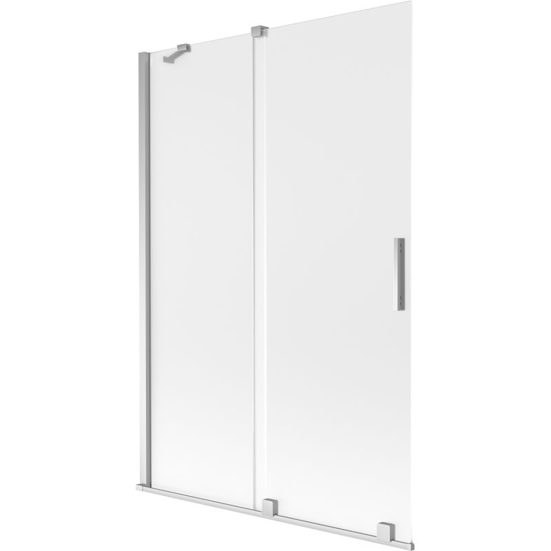 Mexen Velar vonios ekranas, 2 dalių, stumdomas 120 x 150 cm, matinės spalvos, chromas - 896-120-000-31-01