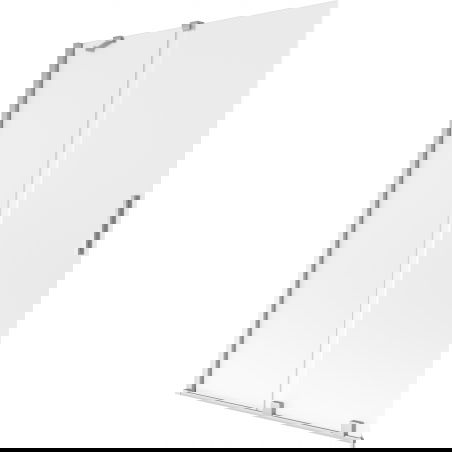 Mexen Velar dviejų dalių stumdomas vonios ekranas 120 x 150 cm, matinė, chromas - 896-120-000-31-01