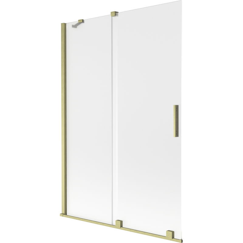 Mexen Velar vonios sienelė 2-jų dalių stumdomos durys 120 x 150 cm, matinė, auksinis šlifuotas - 896-120-000-31-55