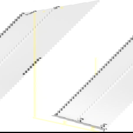 Mexen Velar dviaukštis variklis 120 x 150 cm, matinė, aukso šepetėlis - 896-120-000-31-55