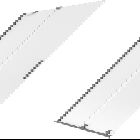 Mexen Velar vonios dušo pertvara, 2 dalių slankiojanti 120 x 150 cm, matinė, gun metal - 896-120-000-31-95