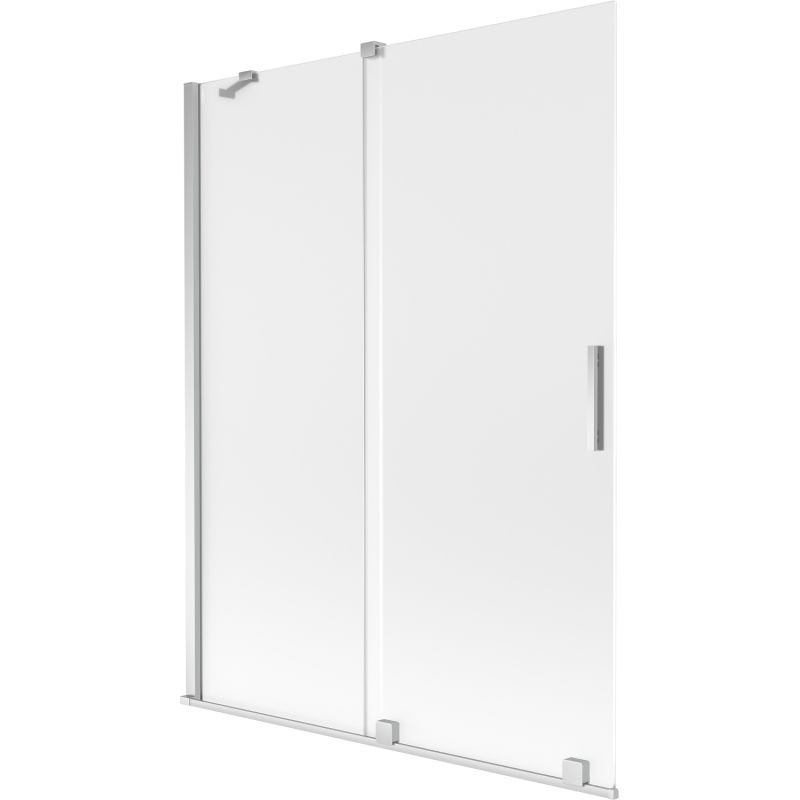Mexen Velar vonios pertvara 2-jų durų stumdomas 130 x 150 cm, matinė, chromas - 896-130-000-31-01