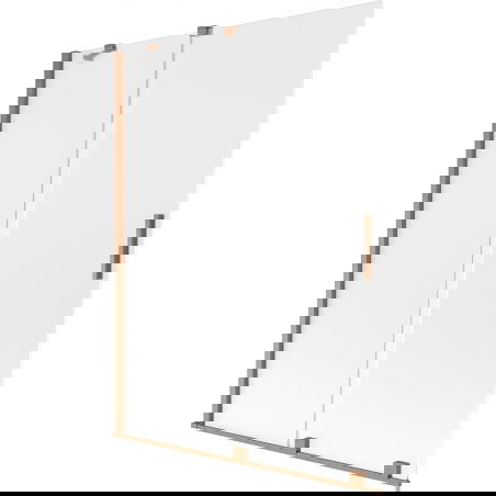 Mexen Velar vonios sienelė 2 dalių stumdomas 130 x 150 cm, šerkšnas, šepečiu šlifuotas varis - 896-130-000-31-65