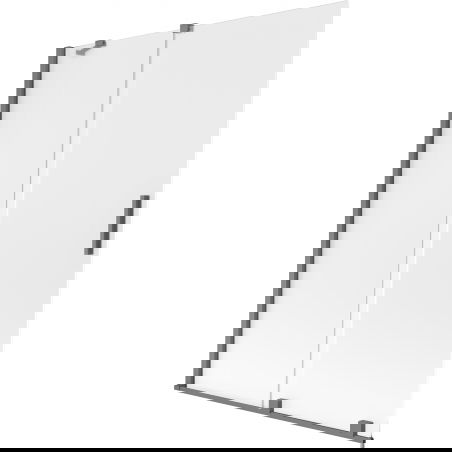 Mexen Velar dvigubas vonios širmos stumdomas 130 x 150 cm, matinio stiklo, ginklinis metalas - 896-130-000-31-95