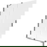Mexen Velar dvigubas vonios širmos stumdomas 130 x 150 cm, matinio stiklo, ginklinis metalas - 896-130-000-31-95