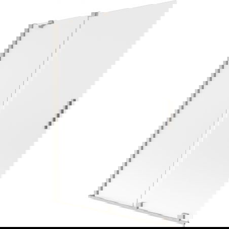 Mexen Velar vonios durys 2-jų dalių, stumiamos 130 x 150 cm, matinės, šlifuotas nikelis - 896-130-000-31-97