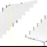 Mexen Velar vonios panelis, 2 dalių stumdomas 140 x 150 cm, matinio stiklo, auksinis - 896-140-000-31-50