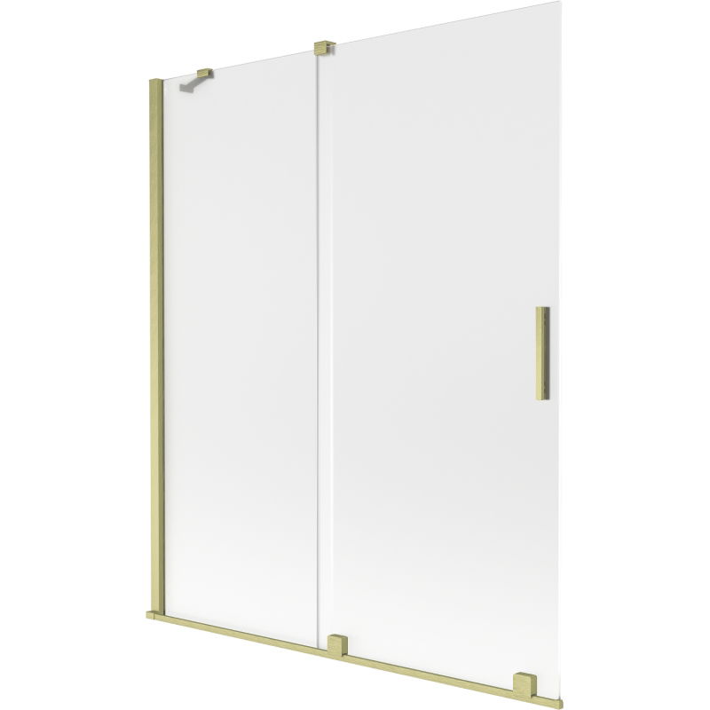 Mexen Velar vonios pertvara 2-dalių slanki 140 x 150 cm, matinė, aukso spalvos šlifuota - 896-140-000-31-55