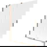 Mexen Velar dviejų dalių stumdomas vonios pertvara 140 x 150 cm, matinė, šlifuotas varis - 896-140-000-31-65