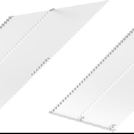 Mexen Velar 2 dalių slankiojamas vonios sienelė 150 x 150 cm, šerkšnas, chromas - 896-150-000-31-01