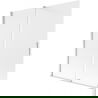 Mexen Velar 2 dalių slankiojamas vonios sienelė 150 x 150 cm, šerkšnas, chromas - 896-150-000-31-01
