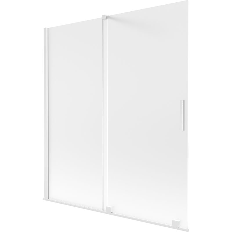 Mexen Velar vonios užuolaida 2-dalių stumdomas 150 x 150 cm, matinė, balta - 896-150-000-31-20