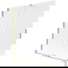 Mexen Velar dviejų dalių stumdomos vonios sienelės 150 x 150 cm, matinės, auksinė šlifuota - 896-150-000-31-55